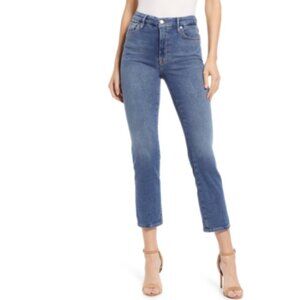 Good American Good Straight Ankle Straight Leg Organic Cotton Jeans